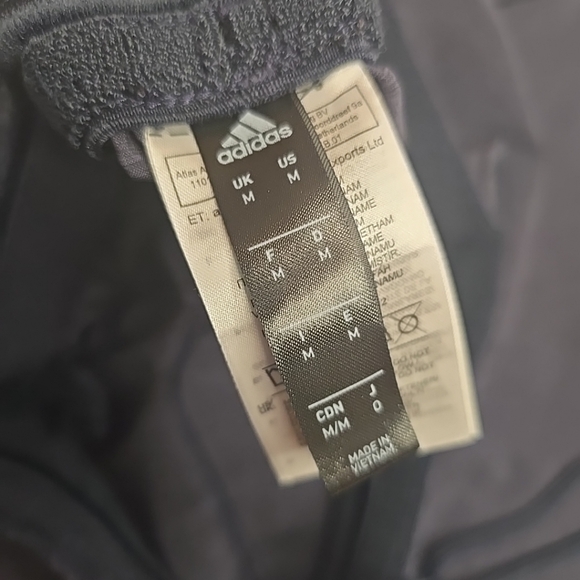 Adidas Mens Medium Elastic Waist Drawstring Athletic Shorts Steel Grey - Picture 6 of 13